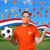 SAFESAVE Neopreen Mondkapje EK voetbal- Herbruikbaar en Wasbaar mondmasker - Spatwaterdicht en Ademend Mondkapje -Niet Medisch- Oranje- 3 stuks